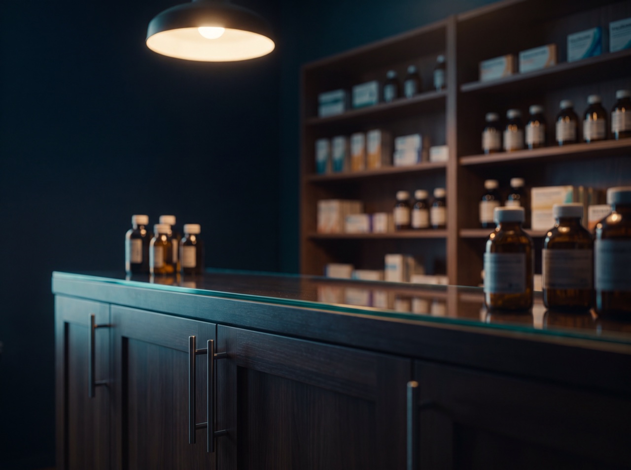 Interior of an independent pharmacy